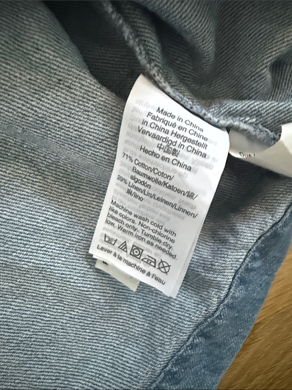 Madewell Denim Popover Swing Top - Picture 4 of 6